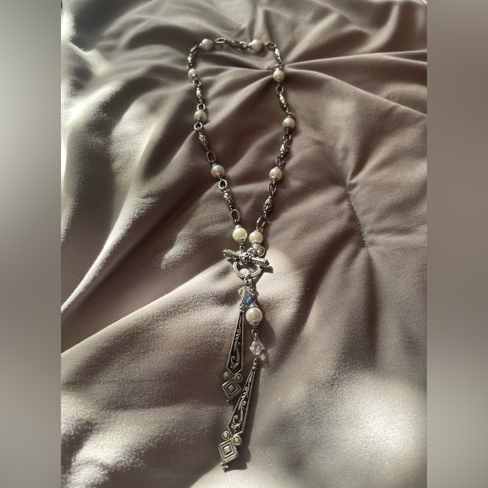 Brighton silver and pearl necklace